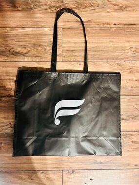 Black Fabletics Tote Bag with White Wing Logo